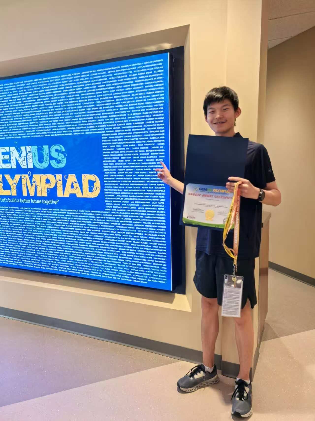 With my bronze medal at GENIUS Olympiad